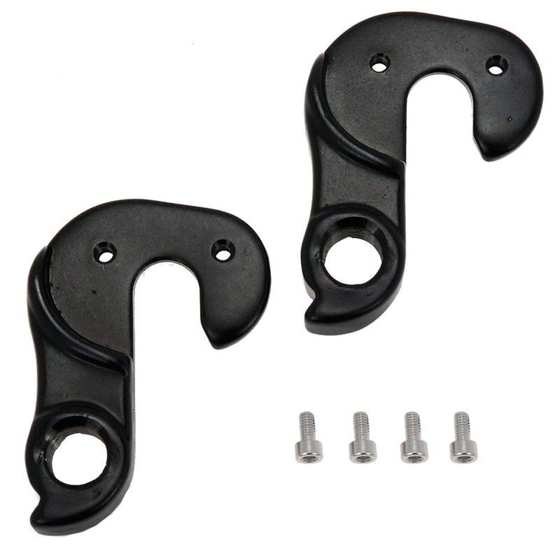 AUTUT 2 Pcs Universal Bicycle Bike Derailleur Hanger Frame Gear Tail Hook, Black - Image 1